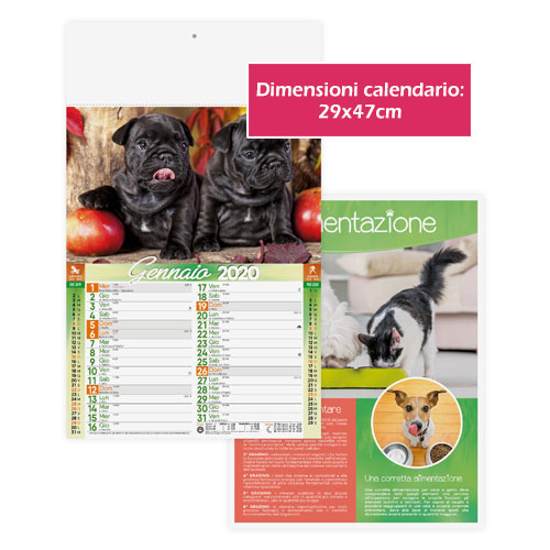 Calendario Dogs & Cats gadget personalizzato