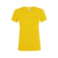 T Shirt Personalizzata Classic Donna Giallo Scuro