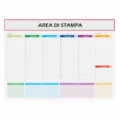 Planning personalizzato Rainbow A3