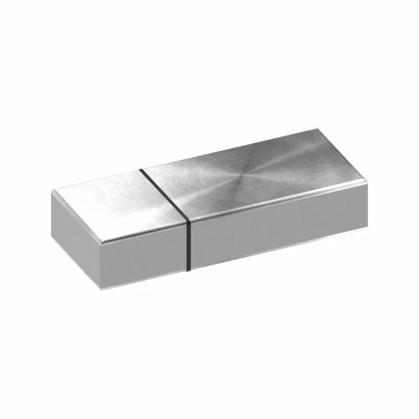 Chiavetta Usb Metallo Precious Silver Argento Non Stampata