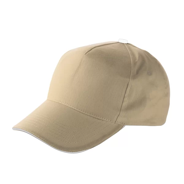 Cappellino Personalizzato Consegna Veloce Express 48 Cappello Con Visiera Cotone Personalizzato Cotone Naturale Ecru Beige Sabbia