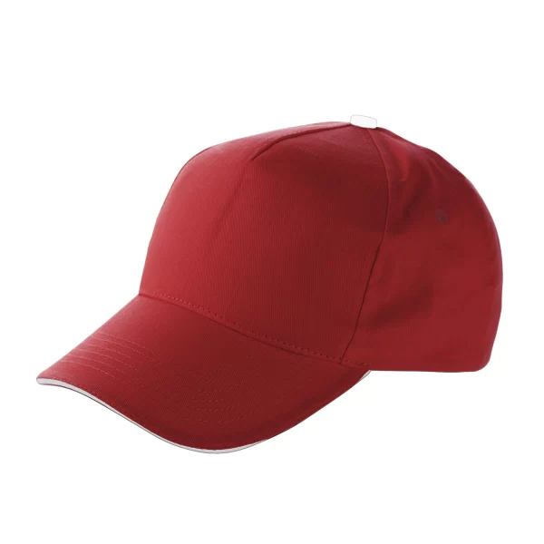 Cappellino Personalizzato Consegna Veloce Express 48 Cappello Con Visiera Cotone Personalizzato Rosso